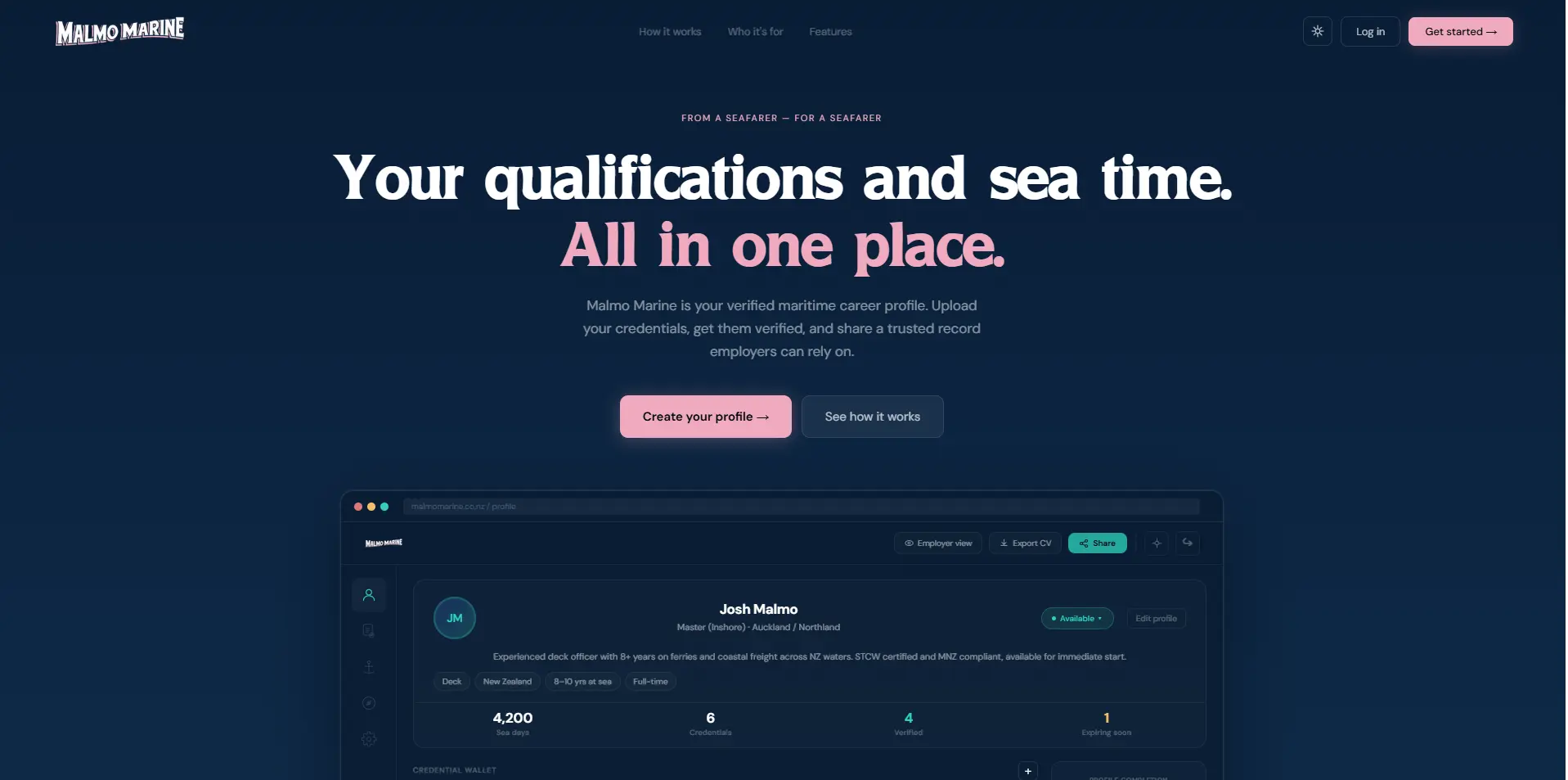Malmo Marine application